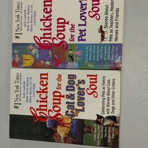 Chicken Soup For The Cat & Dog Lovers and Pet Lovers Soul Paperback Books